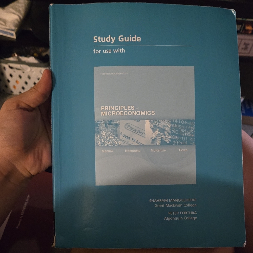 Study Guide for Use with Principles of Microeconomics, Fourth Canadian Edition